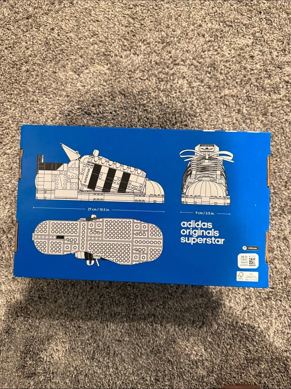 Lego White and Black adidas Originals Superstar Model